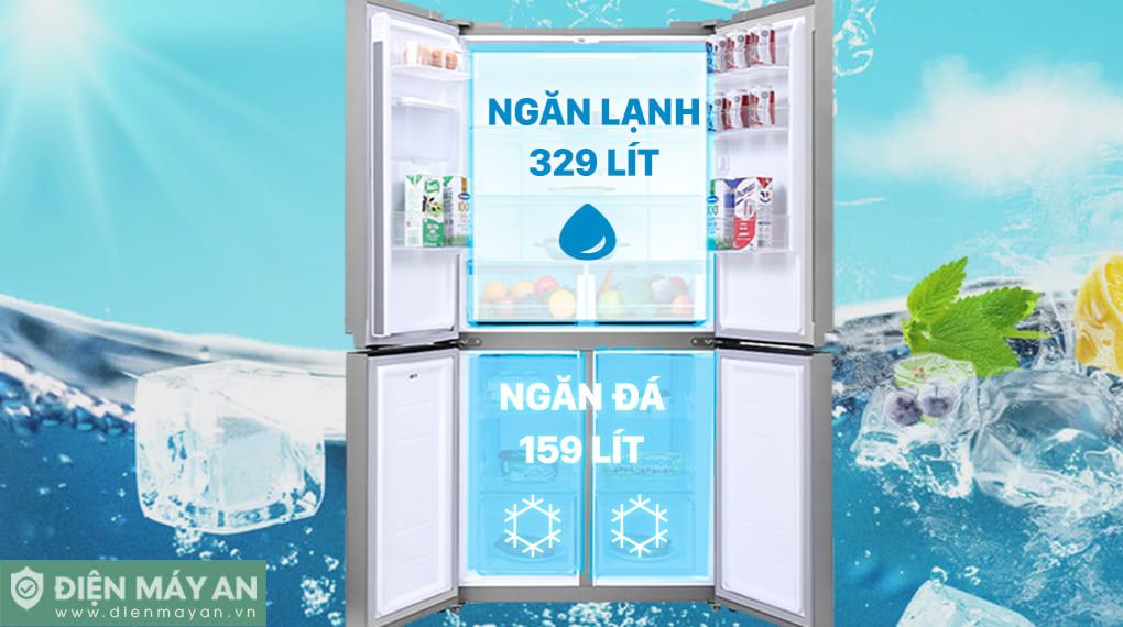 Tủ Lạnh Samsung Inverter 488 Lít Multi Door RF48A4010M9/SV